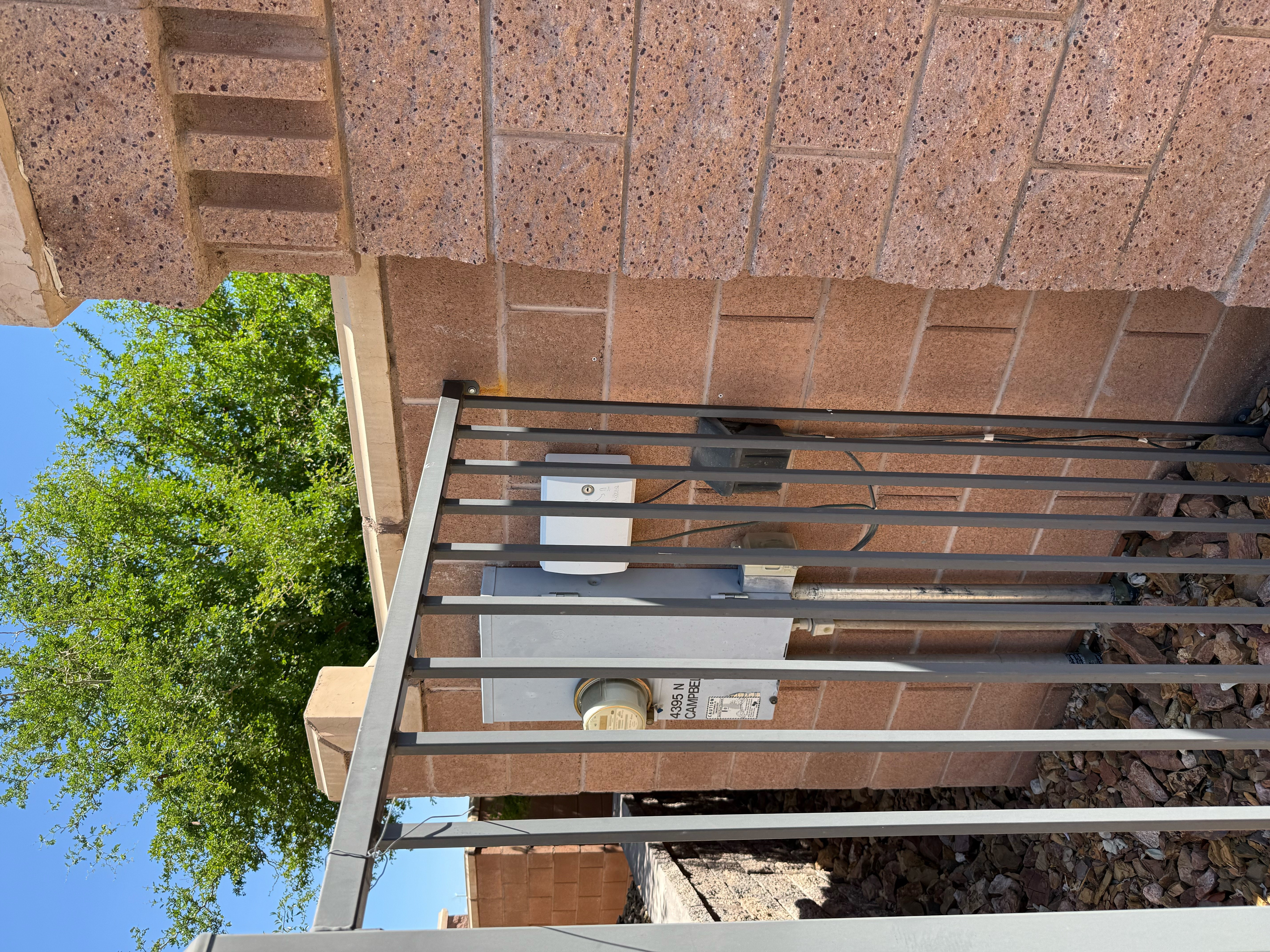 Gate box area showing installation